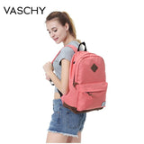 Backpack for Men and Women VASCHY Unisex Classic Water Resistant Rucksack School Backpack 15.6Inch Laptop for Teenager