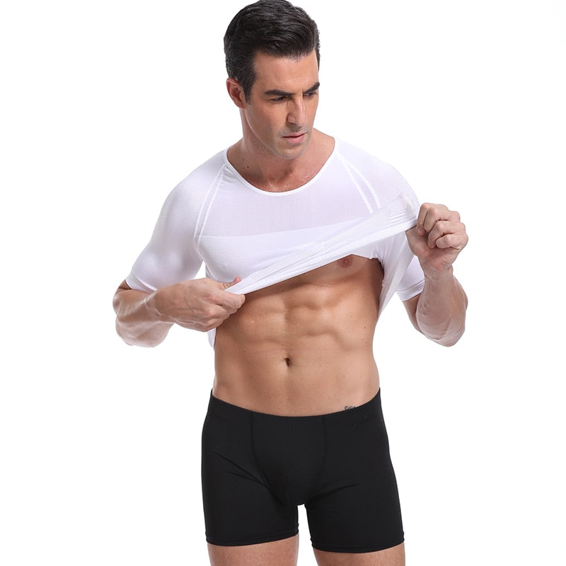 Classic Men Body Toning T-Shirt Slimming Body Shaper Corrective Posture Belly Control Compression Man Modeling Underwear Corset