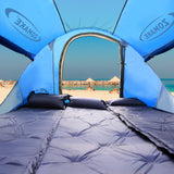 ZOMAKE Beach Tent Pop Up Large Automatic Instant Lightweight Hiking Camping Tent for 3 Person Waterproof  Tent  Foldable