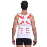 Men Body Shaper Tight Skinny Tummy Waist Trainer Posture Shirt Elastic Abdomen Tank Top Shape Vests Slimming Boobs Gym Vest