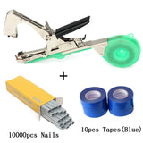 ALLSOME Tying Machine Plant Garden Plant Tapetool Tapener +10 Rolls Tape Set for Vegetable Grape Tomato Cucumber Pepper Flower