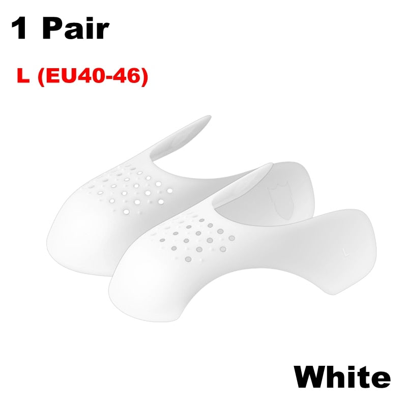 1Pair Anti Crease Shoe Head Protector for Casual Sneaker Anti Wrinkle Shoe Toe Caps Support Stretcher Expander Shoes Protection