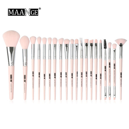 MAANGE-Ensemble de pinceaux de maquillage avec sac, poudre, fard à barrage, mélange, eyeliner, cils, Jules, portable, Pro, 12/20 pièces
