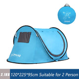 ZOMAKE Beach Tent Pop Up Large Automatic Instant Lightweight Hiking Camping Tent for 3 Person Waterproof  Tent  Foldable