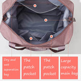 Large-Capacity Folding Travel Bag Foldable Travel Lightweight Waterproof Luggage Duffel Tote Bag Yoga Sport Crossbody Bag Women