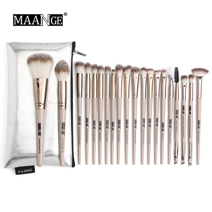 MAANGE-Ensemble de pinceaux de maquillage avec sac, poudre, fard à barrage, mélange, eyeliner, cils, Jules, portable, Pro, 12/20 pièces