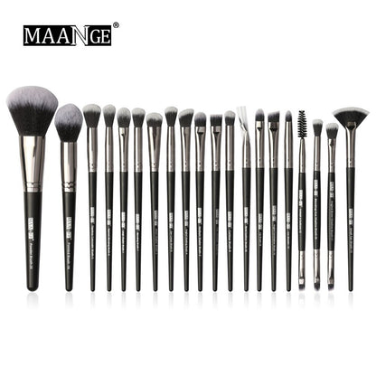 MAANGE-Ensemble de pinceaux de maquillage avec sac, poudre, fard à barrage, mélange, eyeliner, cils, Jules, portable, Pro, 12/20 pièces