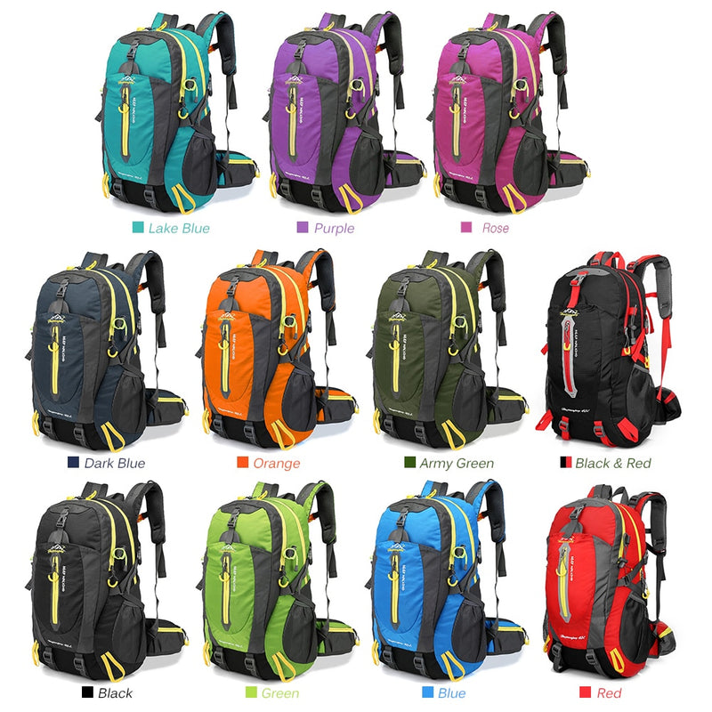 Waterproof Climbing Backpack Rucksack 40L Outdoor Sports Bag Travel Backpack Camping Hiking Backpack Women Trekking Bag For Men