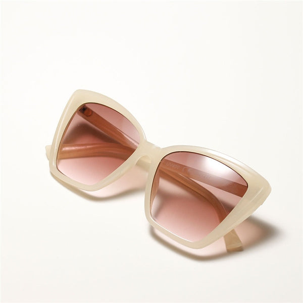 Oversized Cat Eye Sunglasses Women Luxury Brand Fashion Pink Colorful Square Sun Glasses Vintage Men Gafas Eyewear