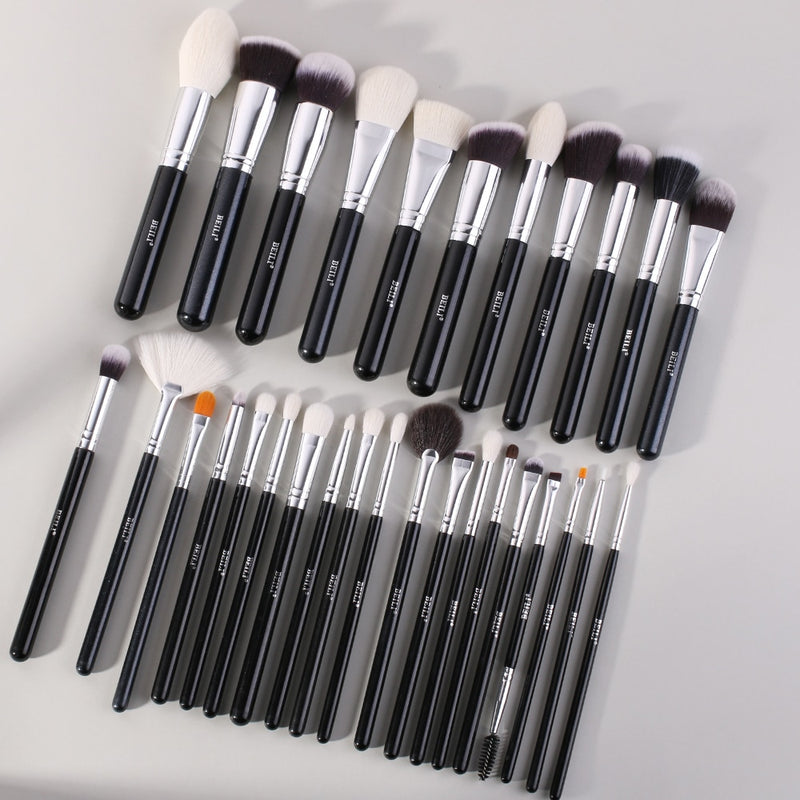 BEILI Goat Makeup Brush Set Eyeshadow Makeup Brushes Professional Foundation Blending Eyebrow Fan Blush