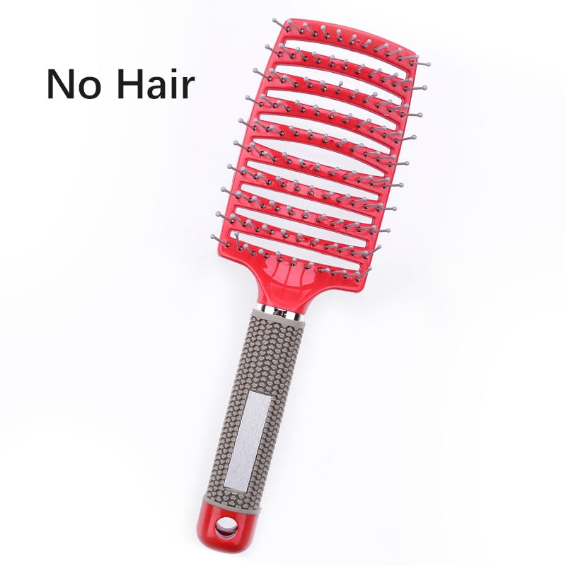 Hair brush Girls Hair Scalp Massage Comb Women Hairbrush Nylon Wet Curly Detangle Hair Brush for Salon Hairdressing Styling Tool