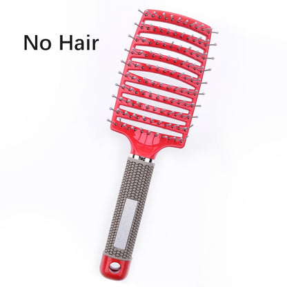 Hair brush Girls Hair Scalp Massage Comb Women Hairbrush Nylon Wet Curly Detangle Hair Brush for Salon Hairdressing Styling Tool