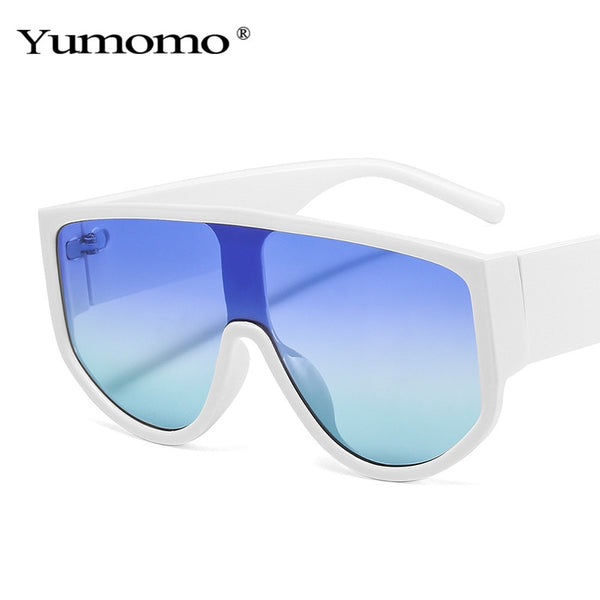 Fashion Oversized Sunglasses Women Men Sun Glasses Retro One-piece Windproof Goggles Mirror Sunglass Brand Design UV400