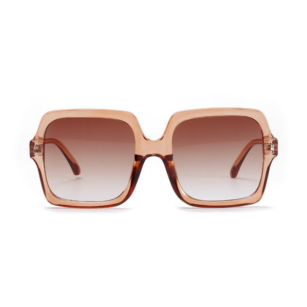 Vintage Trendy Wide Oversized Sunglasses Women Brand Designer Retro Square Frame Chic Sun Glasses Shades Accessory S322