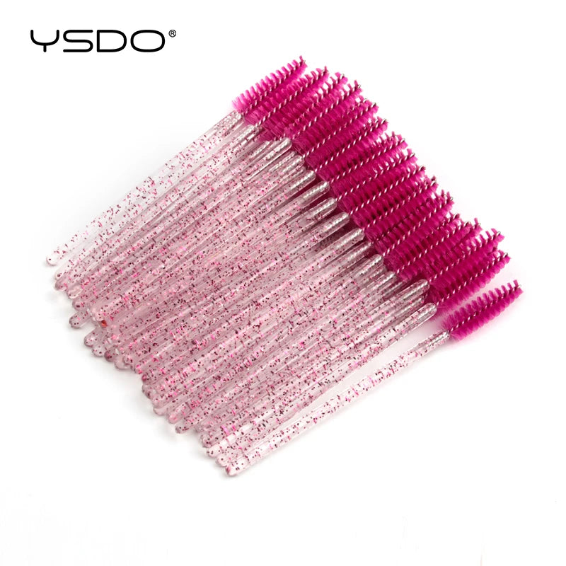 HOT 5/50 PCS Crystal Eyelashes Brush Comb Eye Lashes Extension Mascara Wands Makeup Tools Professional Makeup Beauty Tool