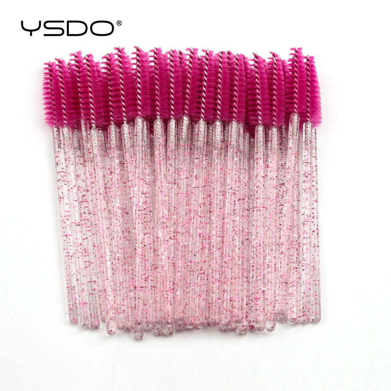 HOT 5/50 PCS Crystal Eyelashes Brush Comb Eye Lashes Extension Mascara Wands Makeup Tools Professional Makeup Beauty Tool
