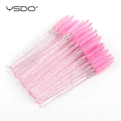 HOT 5/50 PCS Crystal Eyelashes Brush Comb Eye Lashes Extension Mascara Wands Makeup Tools Professional Makeup Beauty Tool