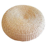 Natural Straw Round Ottoman Tatami Cushion Floor Chair Cushion Yoga Meditation Round Japanese Sitting Pad