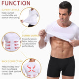 Men's Slimming Shaper Posture Vest Male Tummy Abdomen Corrector Compression Body Modeling Fat Burner Chest Tummy Shirt Corset