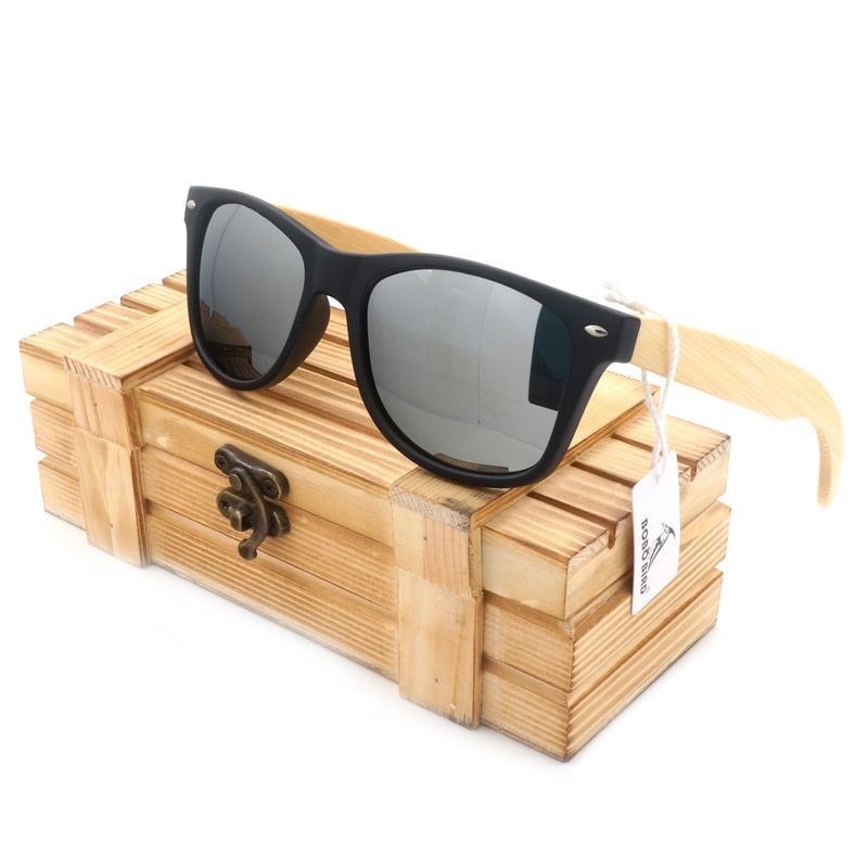 BOBO BIRD Sunglasses for Men Women Bamboo Wood Sun Glasses Travel Eyewear in Wooden Box Droshipping OEM