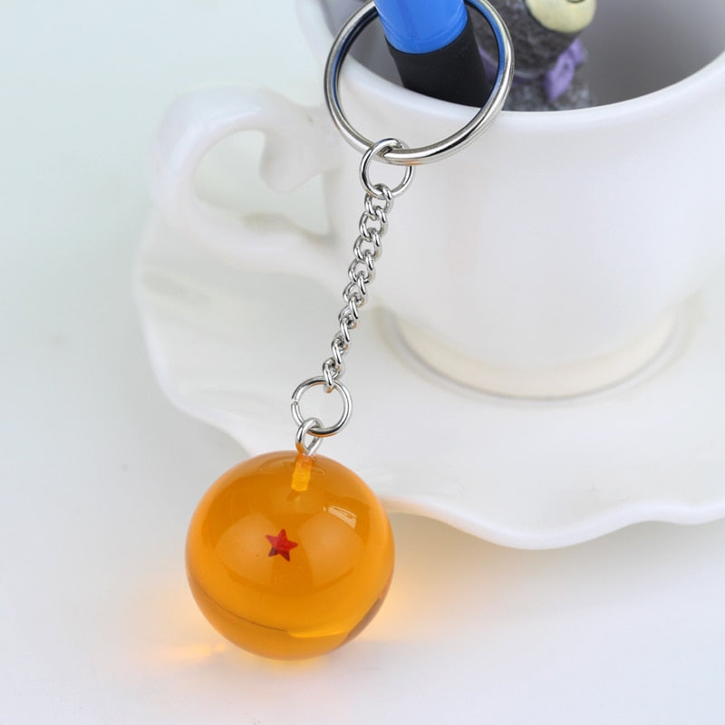 1-7 Stars Goku Star Spherical Keychain Men Car Women Bag Accessories