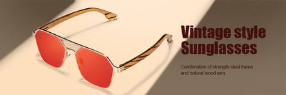 BOBO BIRD Sunglasses Women Men Summer Vintage Black Square Lady Wood Mirrored Polarized Sun glasses gafas de sol mujer