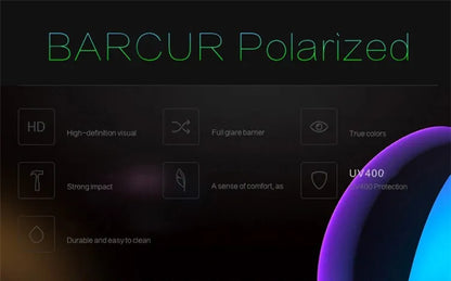 BARCUR Polarized Glasses Men Bamboo Wood Sun Glasses Women Fashion Mirror Sunglasses Brand Designer Eyewear