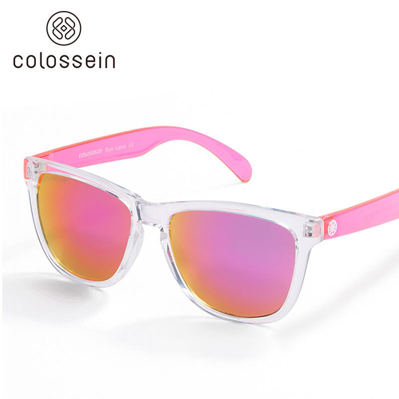 COLOSSEIN Sunglasses Women Fashion Sun Glasses Colorful Square Frame Eyewear Holiday Sports Beach Style Glasses Gafas Sol UV400