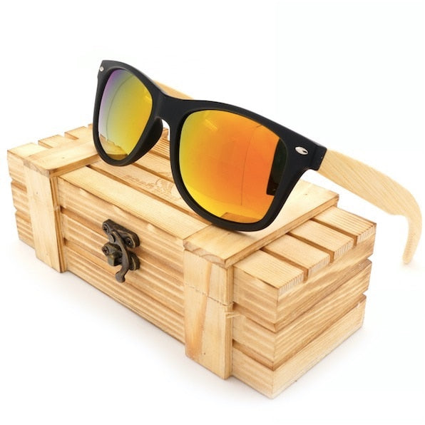 BOBO BIRD Sunglasses for Men Women Bamboo Wood Sun Glasses Travel Eyewear in Wooden Box Droshipping OEM