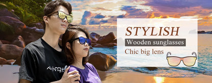BOBO BIRD Sunglasses Women Men Summer Vintage Black Square Lady Wood Mirrored Polarized Sun glasses gafas de sol mujer