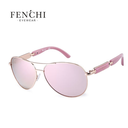 FENCHI  Pink Sunglasses Women Polarized Sunglasess  Driving Pilot sun glasses Men ladies oculos de sol feminino