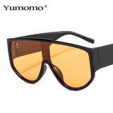 Fashion Oversized Sunglasses Women Men Sun Glasses Retro One-piece Windproof Goggles Mirror Sunglass Brand Design UV400