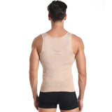 Be-In-Shape Men's Slimming Vest Body Shaper Corrective Posture Belly Control Compression Shirt Loss Weight Underwear Corset