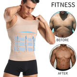 Men Body Shaper Tight Skinny Tummy Waist Trainer Posture Shirt Elastic Abdomen Tank Top Shape Vests Slimming Boobs Gym Vest