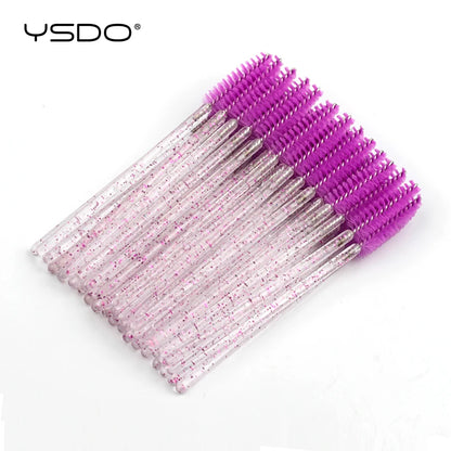 HOT 5/50 PCS Crystal Eyelashes Brush Comb Eye Lashes Extension Mascara Wands Makeup Tools Professional Makeup Beauty Tool