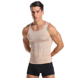 Men Body Shaper Tight Skinny Tummy Waist Trainer Posture Shirt Elastic Abdomen Tank Top Shape Vests Slimming Boobs Gym Vest