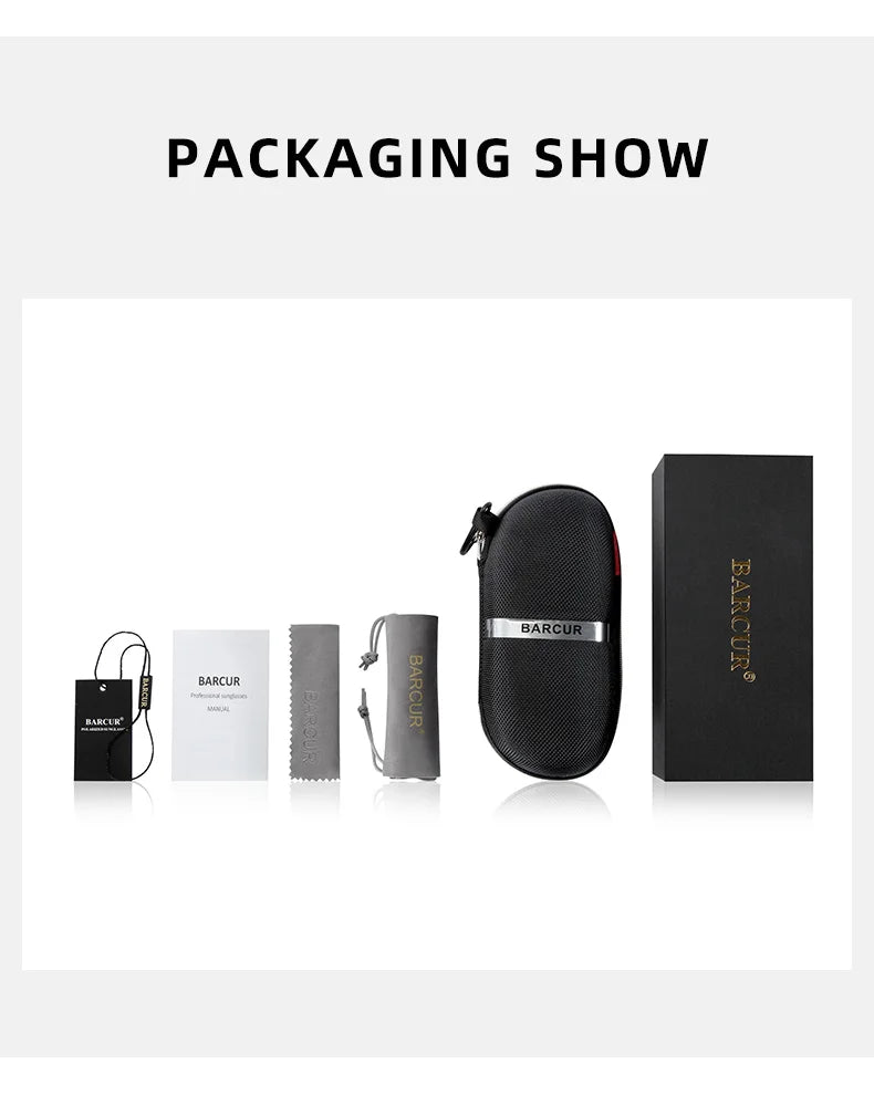 BARCUR Polarized Glasses Men Bamboo Wood Sun Glasses Women Fashion Mirror Sunglasses Brand Designer Eyewear