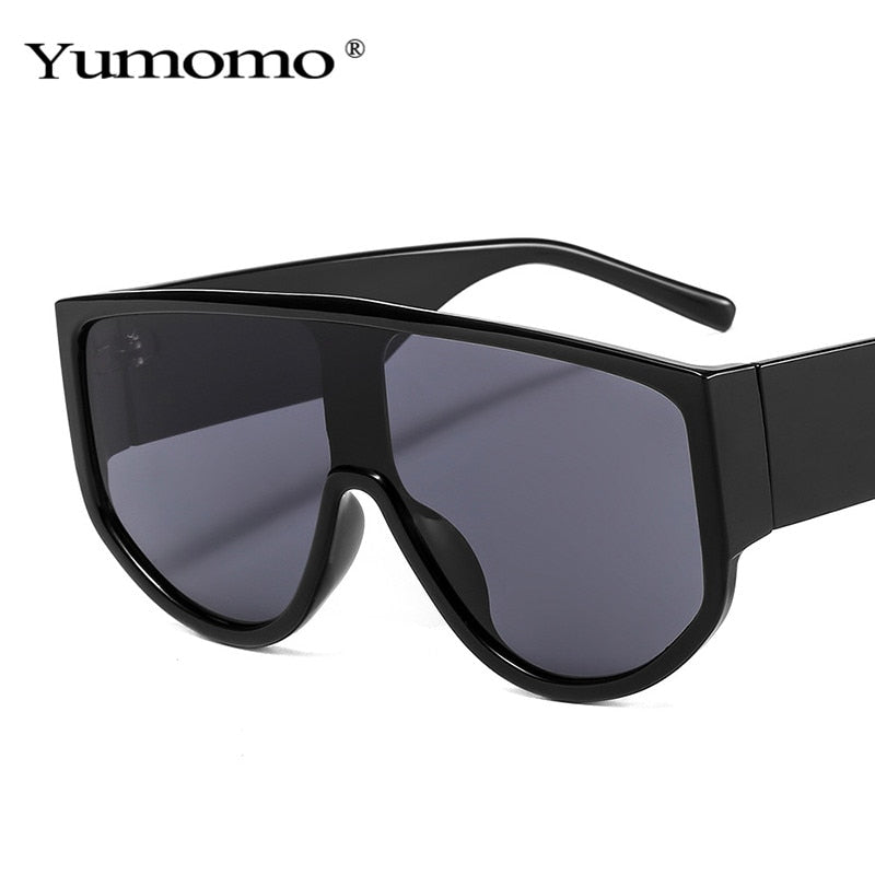 Fashion Oversized Sunglasses Women Men Sun Glasses Retro One-piece Windproof Goggles Mirror Sunglass Brand Design UV400