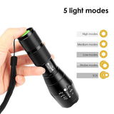 ZK20 8000LM Powerful Waterproof LED Flashlight Portable LED Camping Lamp Torch Lights Self Defense Tactical Flashlight