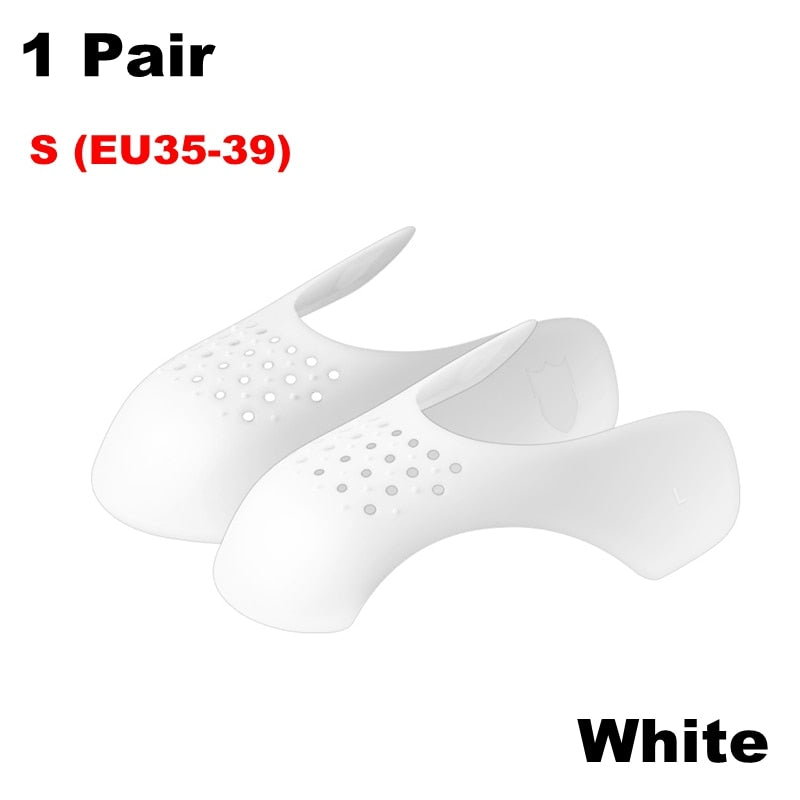 1Pair Anti Crease Shoe Head Protector for Casual Sneaker Anti Wrinkle Shoe Toe Caps Support Stretcher Expander Shoes Protection