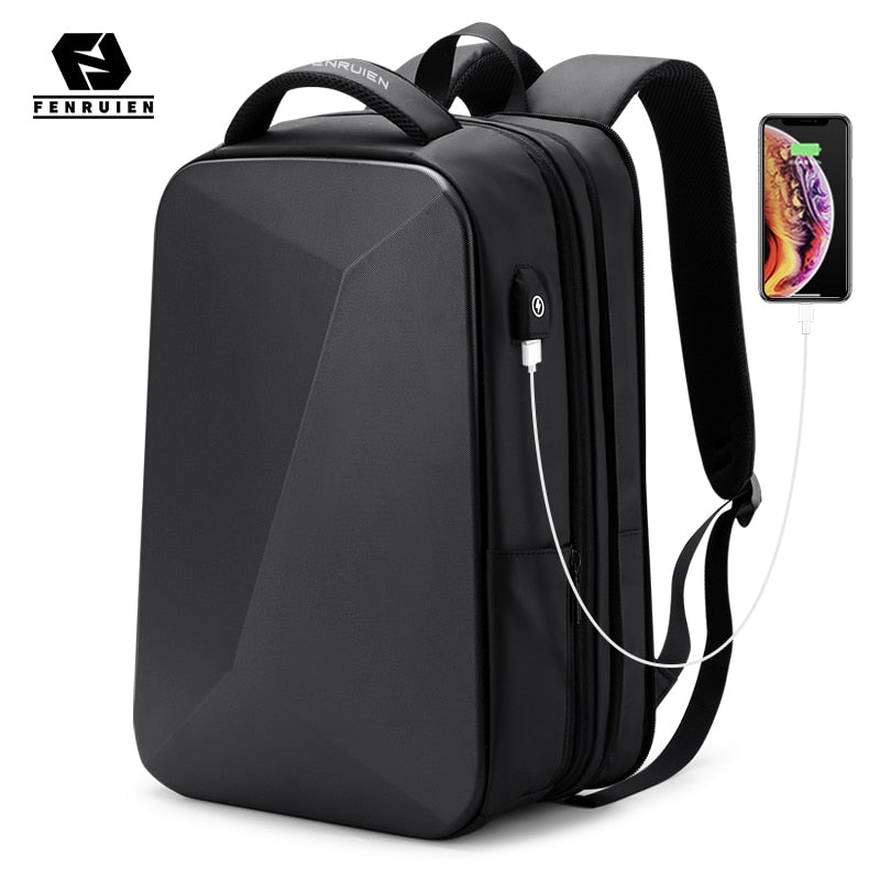 Fenruien Fashion Multifunction Hard Shell Series Backpack Men Anti Theft Waterproof Laptop Backpack Business Travel Backpack Hot