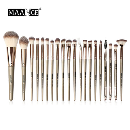 MAANGE-Ensemble de pinceaux de maquillage avec sac, poudre, fard à barrage, mélange, eyeliner, cils, Jules, portable, Pro, 12/20 pièces