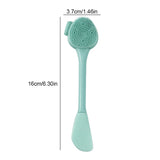 Double Side Silicone Facial Cleanser Brush Soft Hair Face Massage Washing Brush Blackhead Remover Portable Skin Care Tool