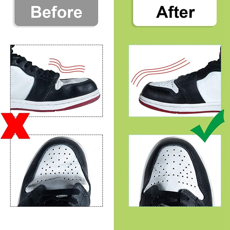 1Pair Anti Crease Shoe Head Protector for Casual Sneaker Anti Wrinkle Shoe Toe Caps Support Stretcher Expander Shoes Protection