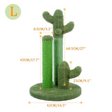 Cute Cactus Pet Cat Tree Toy with Ball Scratching Post for Cat Kitten Climbing Mushroom Condo Protecting Furniture Fast Delivery