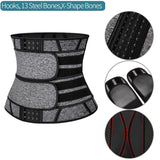 Men Workout Waist Trainer Tummy Slimming Sheath Sauna Body Shaper Trimmer Belt Abs Abdomen Shapewear Weight Loss Corset Fitness