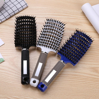 Hair brush Girls Hair Scalp Massage Comb Women Hairbrush Nylon Wet Curly Detangle Hair Brush for Salon Hairdressing Styling Tool