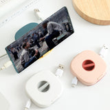 Cable Organizer Rotating Cable Winder Box Plastic Portable Wire Storage Case Phone Holder Mouse Wire Earphone Cord Storage