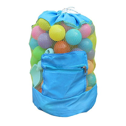 Outdoor Swimming Beach Bag Swimming Bag Foldable Mesh Children Beach Toy Organizer Baskets Storage Backpack for Kids Summer