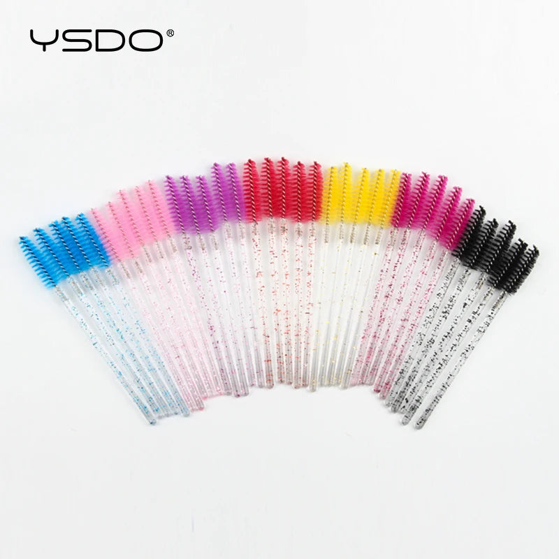 HOT 5/50 PCS Crystal Eyelashes Brush Comb Eye Lashes Extension Mascara Wands Makeup Tools Professional Makeup Beauty Tool